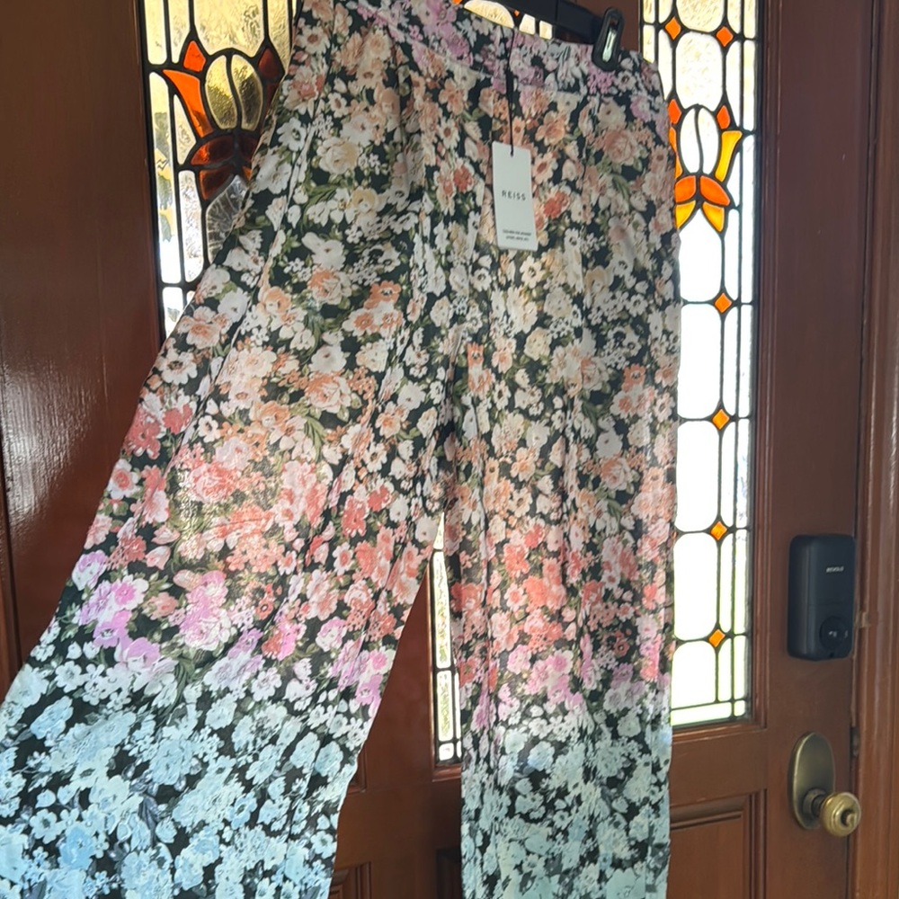 Floral Wild Leg Pants